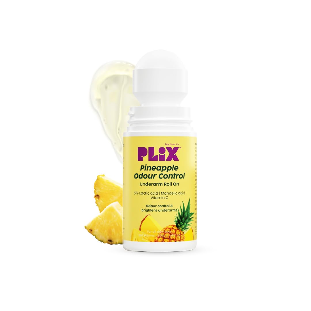 The Plant Fix Plix Pineapple Odour Control Underarm Roll-On (50Ml)