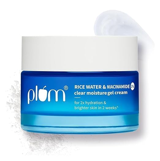 Plum Niacinamide & Rice Water Gel Moisturizer 50g
