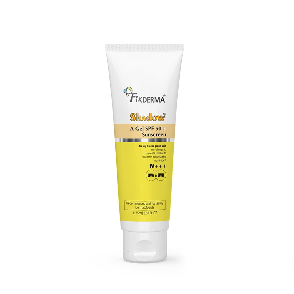 Fixderma Shadow A-Gel SPF 50+ Sunscree 75g