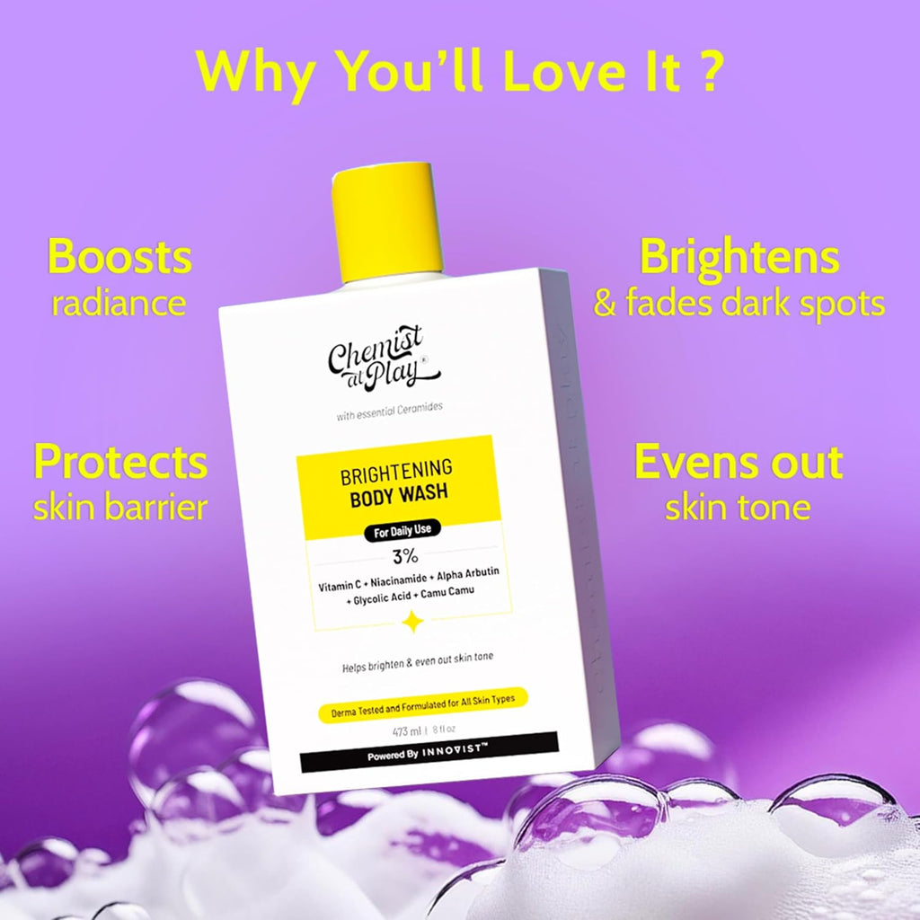 Chemist at Play Brightening Body Wash with Vitamin C & Alpha Arbutin 236ml
