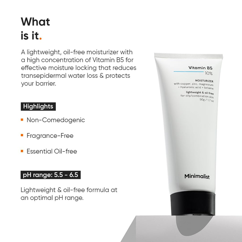 Minimalist Vitamin B5 10% Oil-Free Moisturize 50G