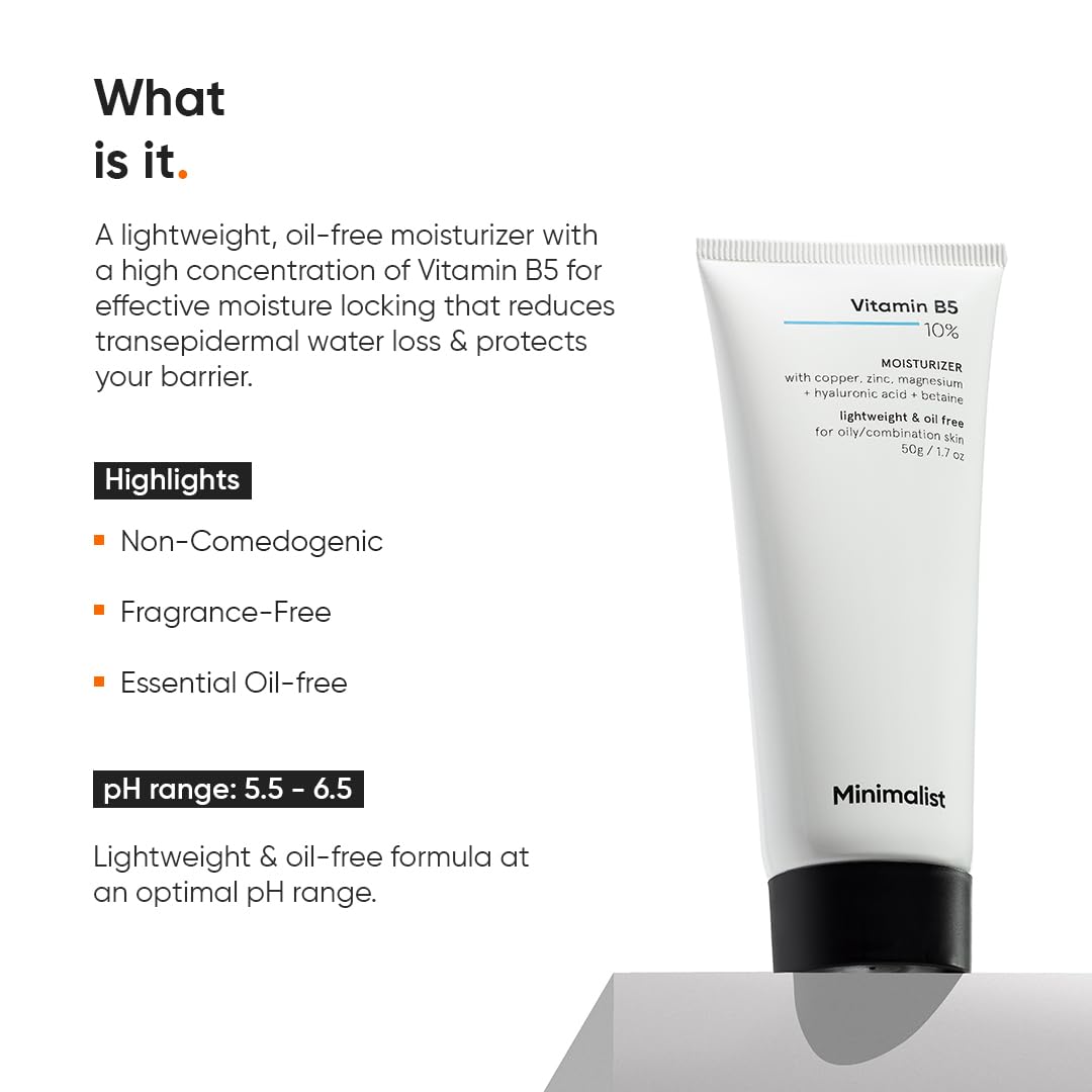 Minimalist Vitamin B5 10% Oil-Free Moisturize 50G