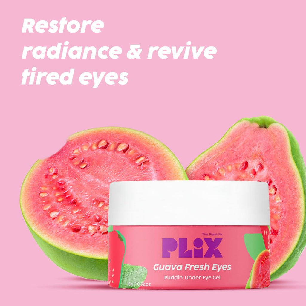 Plix Guava Under Eye Gel Cream with Caffeine & Vitamin C