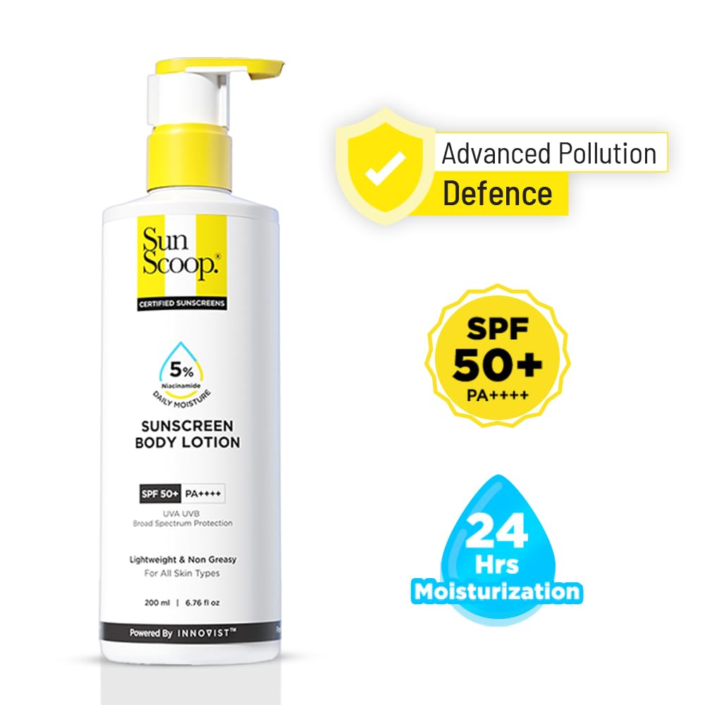 Sunscoop 5% Niacinamide Body Lotion Sunscreen SPF 50 PA+ 200ml