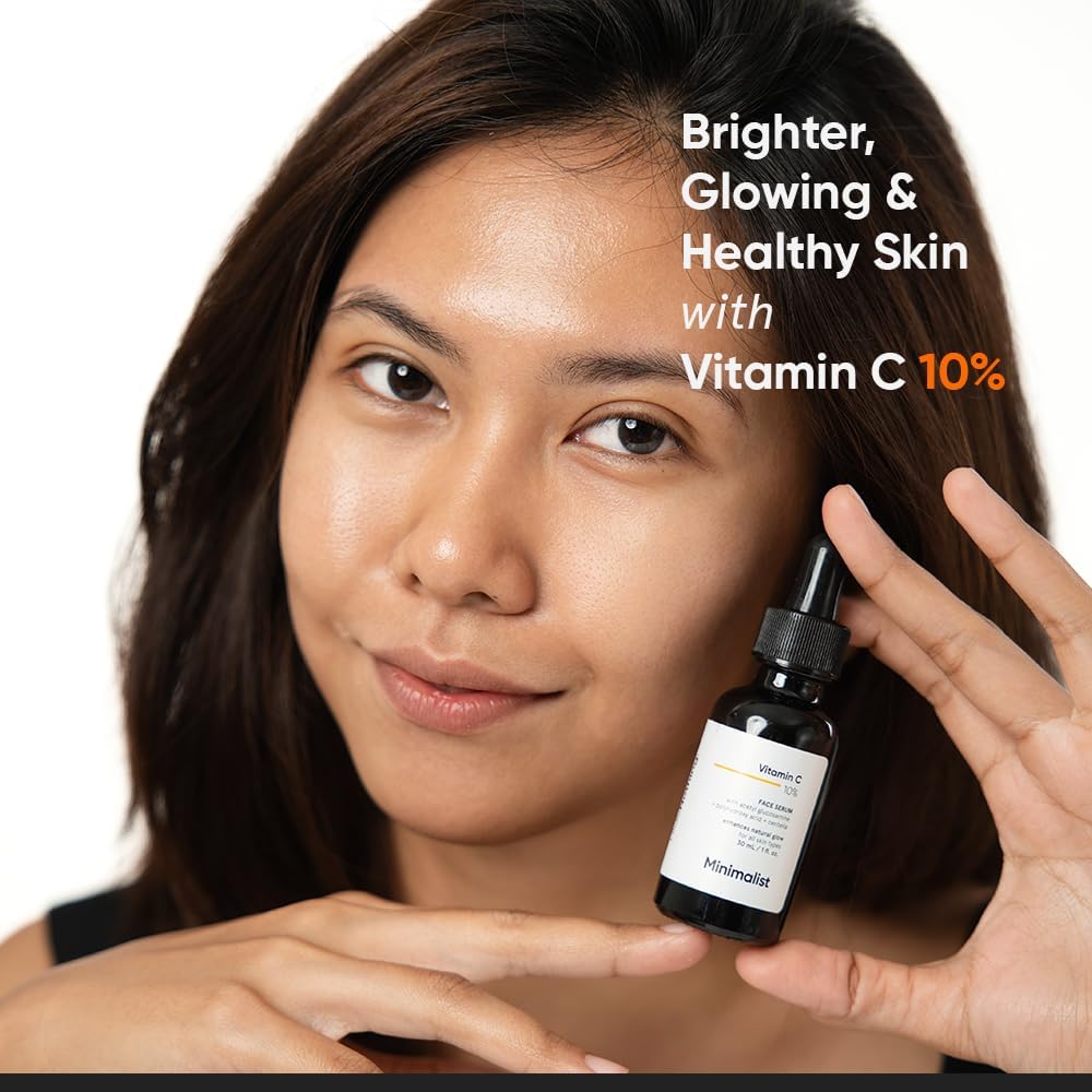 Minimalist 10% Advanced Vitamin C Serum for Glowing Skin | Brightening & Dark Spot Treatment  30ml