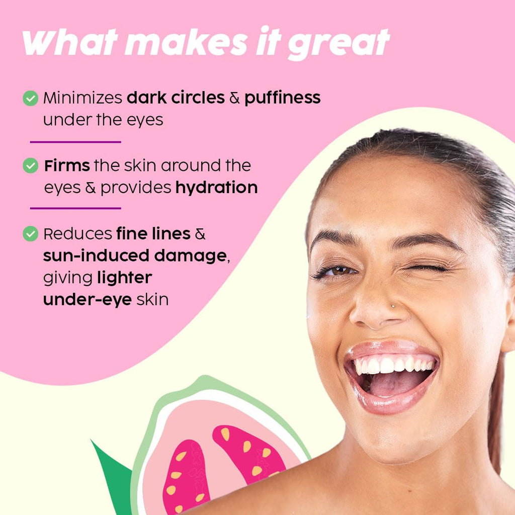 Plix Guava Under Eye Gel Cream with Caffeine & Vitamin C