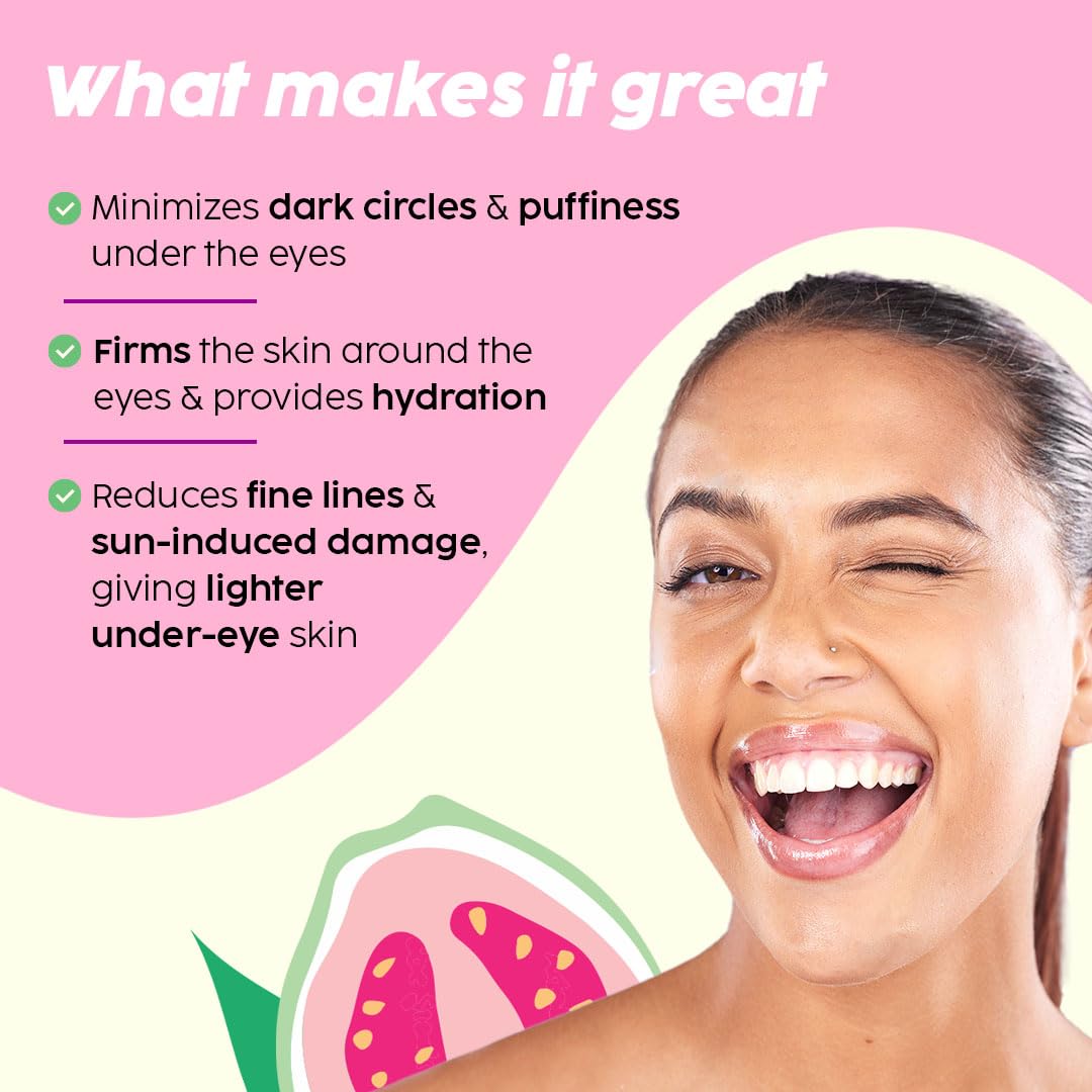 Plix Guava Under Eye Gel Cream with Caffeine & Vitamin C