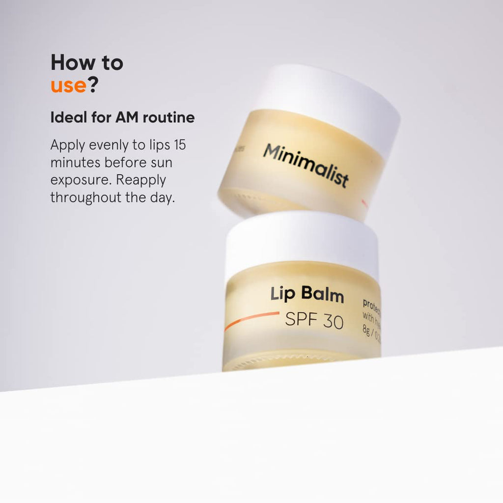 Minimalist Spf 30 Lip Balm With Ceramides & Hyaluronic Acid 8G