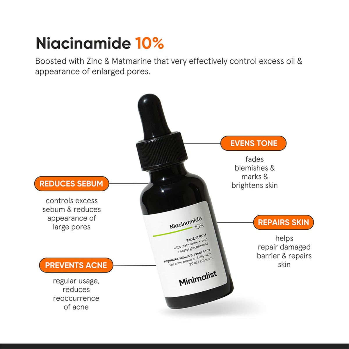 Minimalist 10% Niacinamide Serum with Zinc 30ml