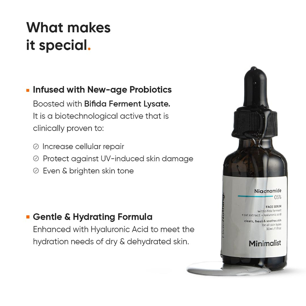 Minimalist Niacinamide 5% Serum with Hyaluronic Acid 30ml