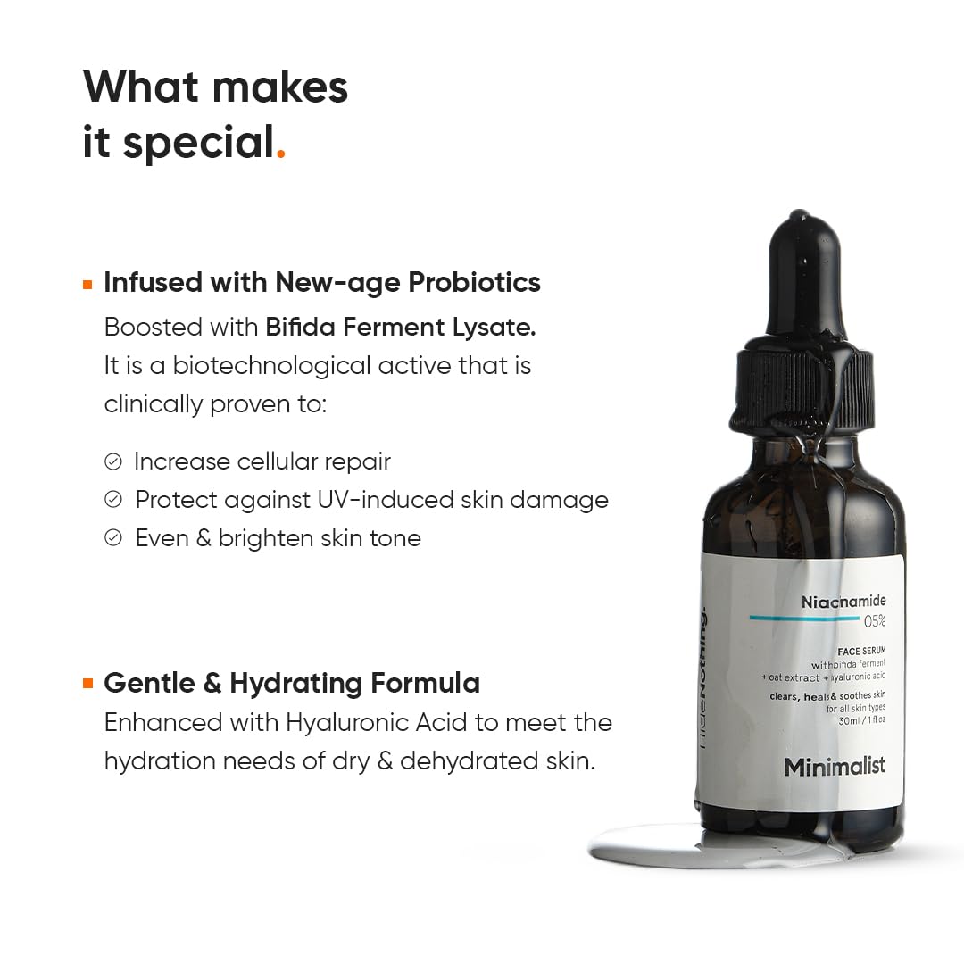 Minimalist Niacinamide 5% Serum with Hyaluronic Acid 30ml